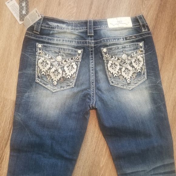 NWT Miss Me "Western Aztec" Jeans - Picture 5 of 7